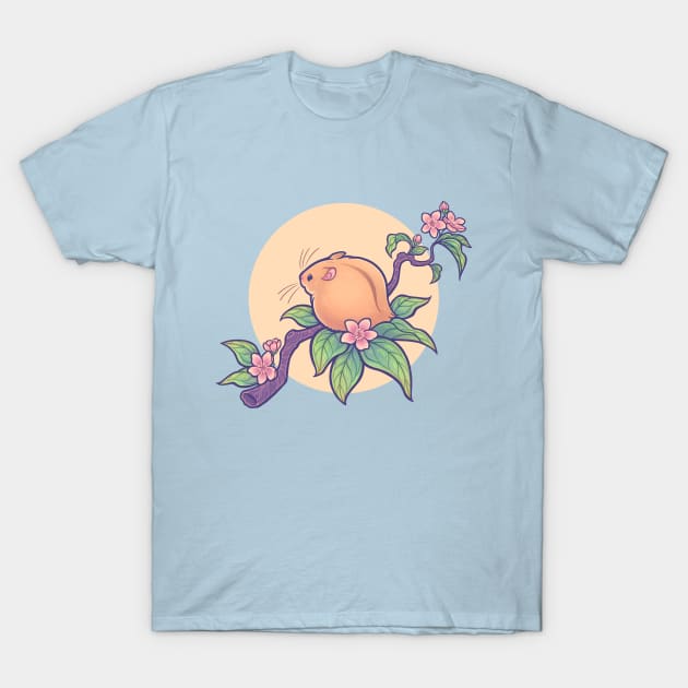 Fuzzy Peach Hamster T-Shirt by DoomedDreamer